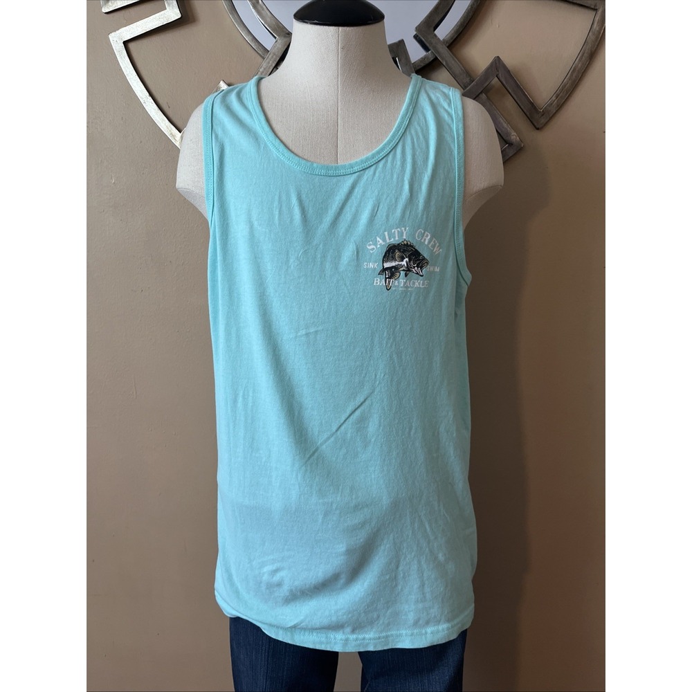 Salty Crew Mens Small Tank Top Sleeveless Logo Fishing Outdoor Adults